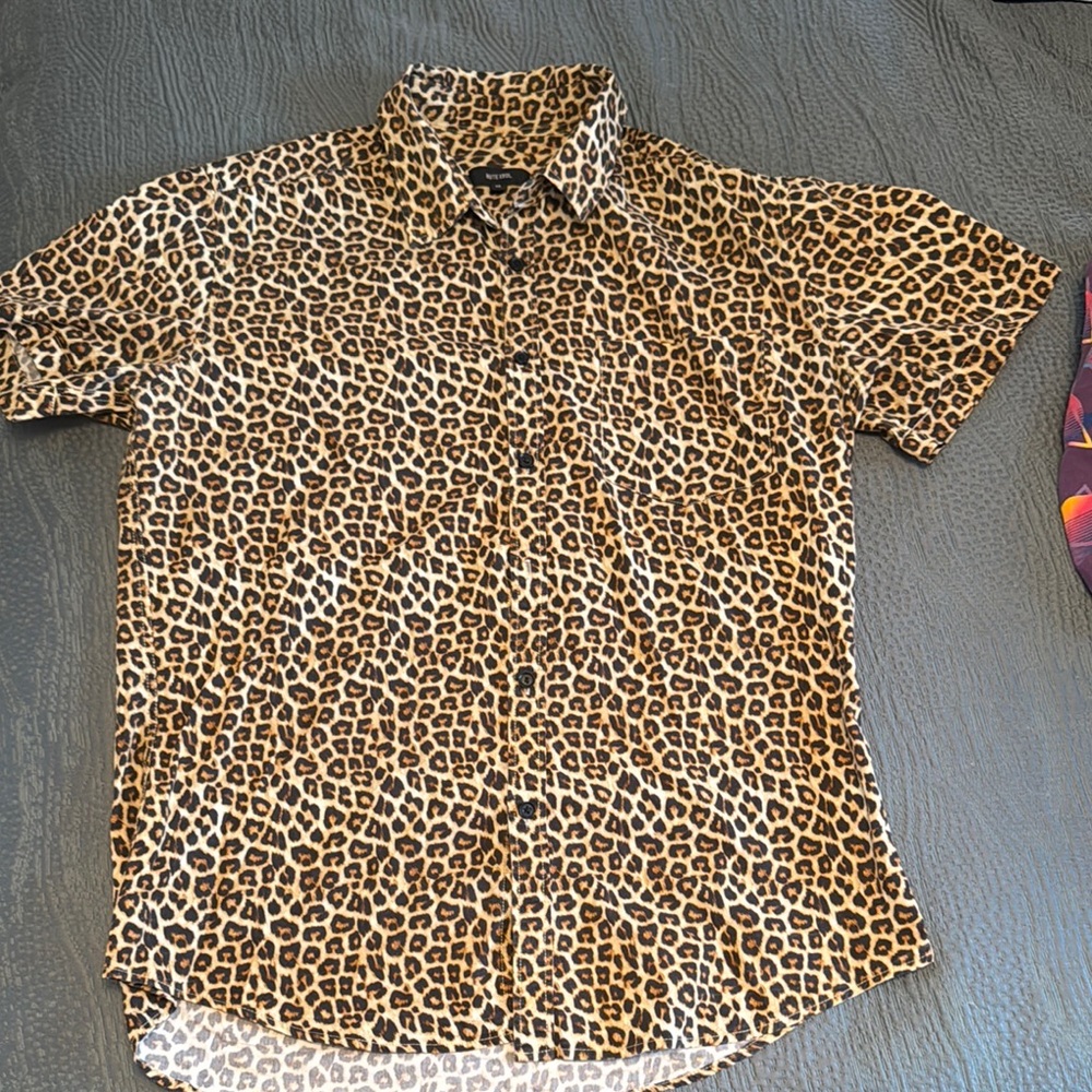 Leopard Print Men's Shirt